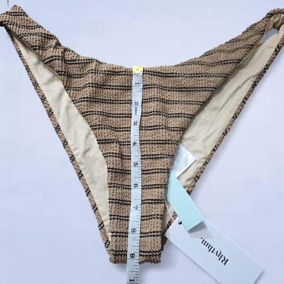 Rhythm Sol Stripe Underwire Bikini Top & Hi Cut Pant Set - Size Extra Large - Picture 5 of 8